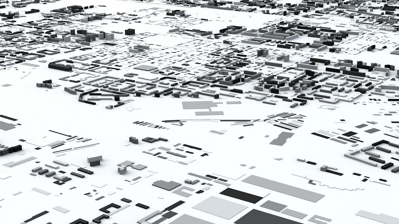 Samara Streets and Buildings 3D model_2