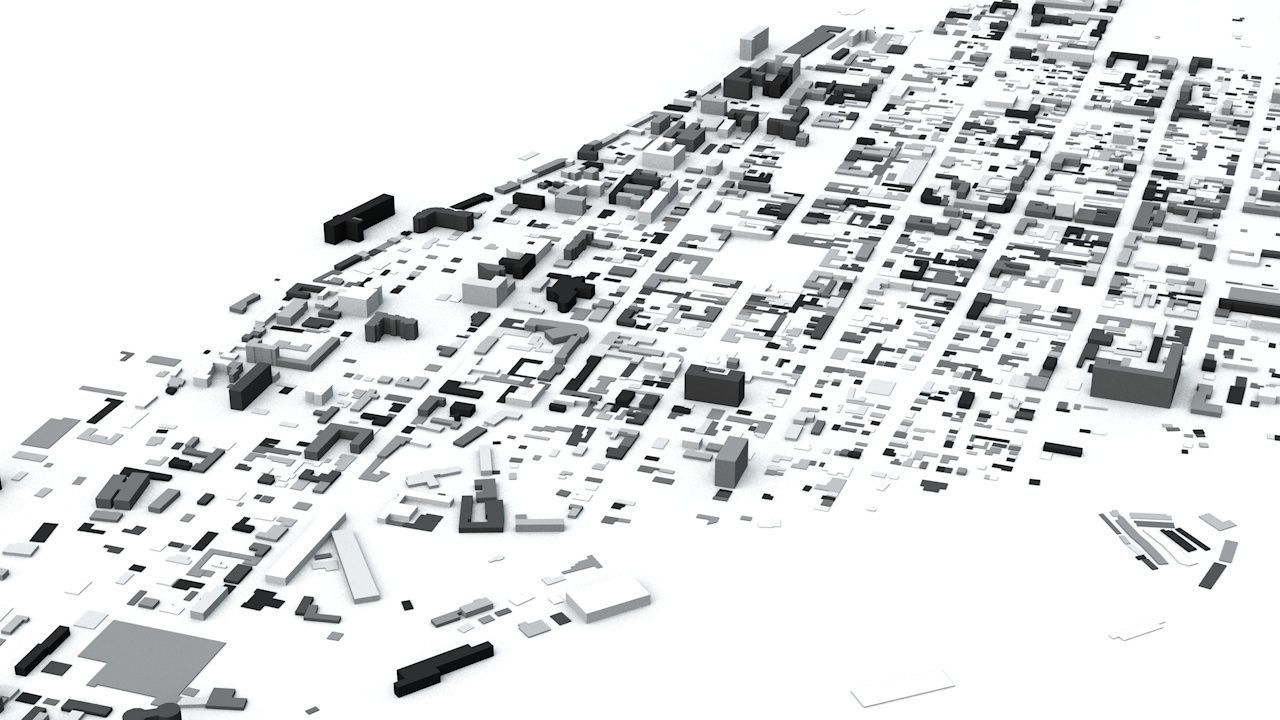 Samara Streets and Buildings 3D model_1