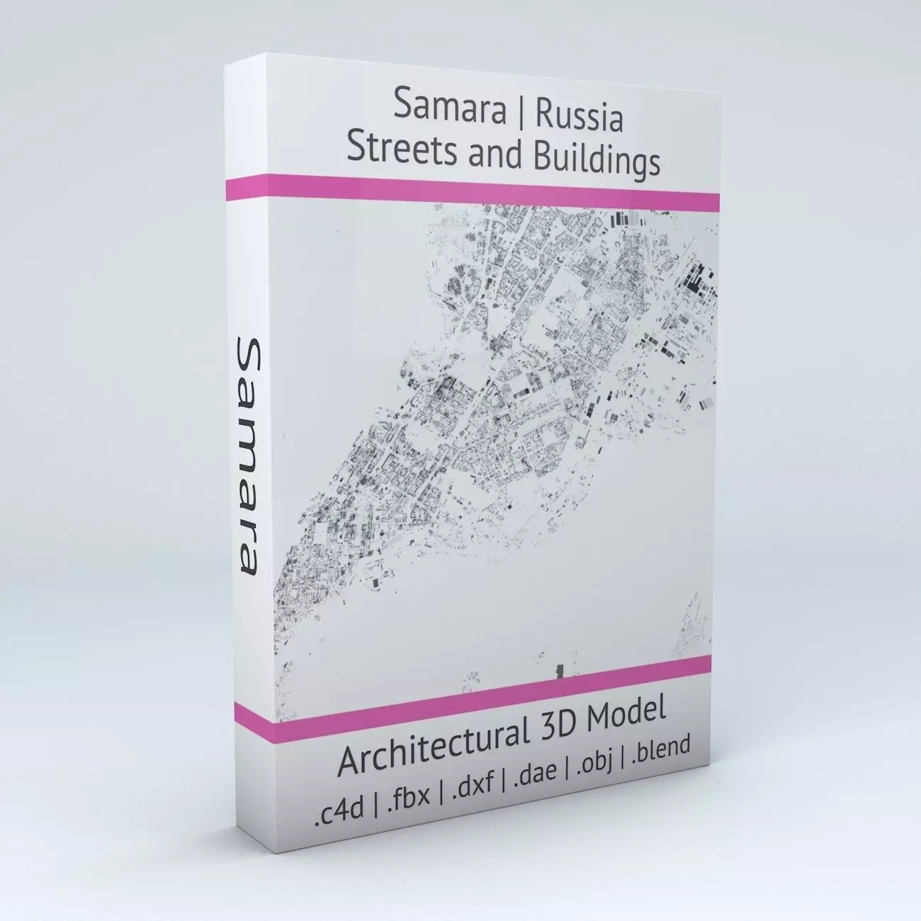 Samara Streets and Buildings 3D model_0