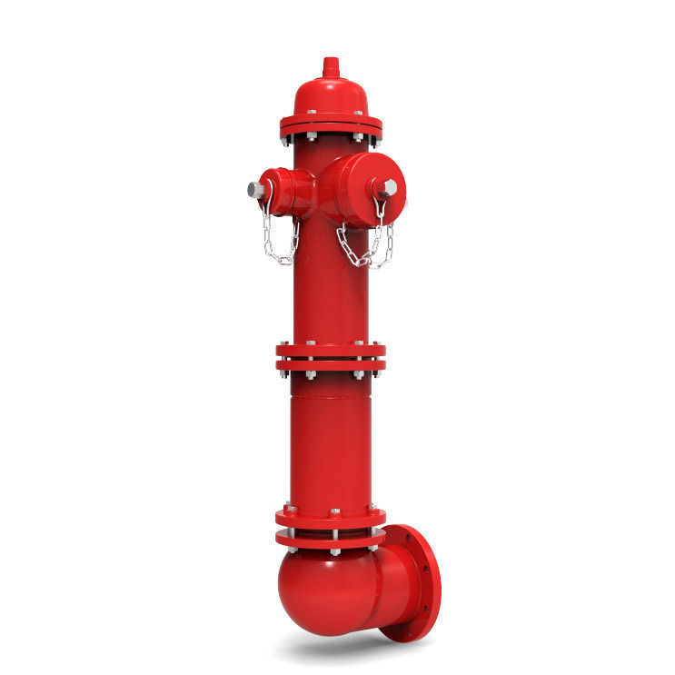 American Darling B 84 B 5 FIRE HYDRANT 3D model_1