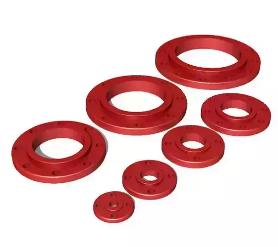 3D Slip On Flanges