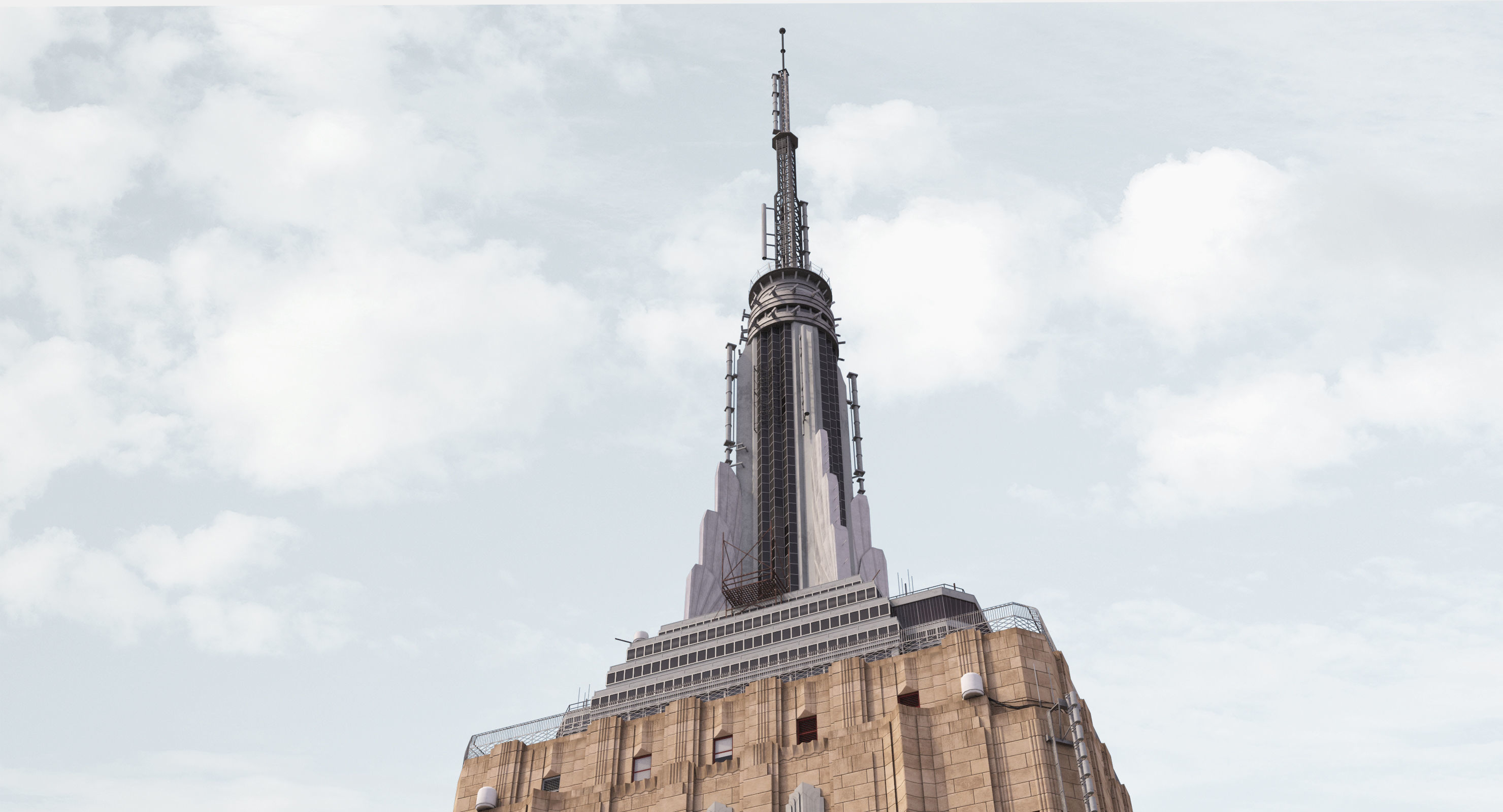 Empire State Building - Day and Night Low-poly 3D model_5