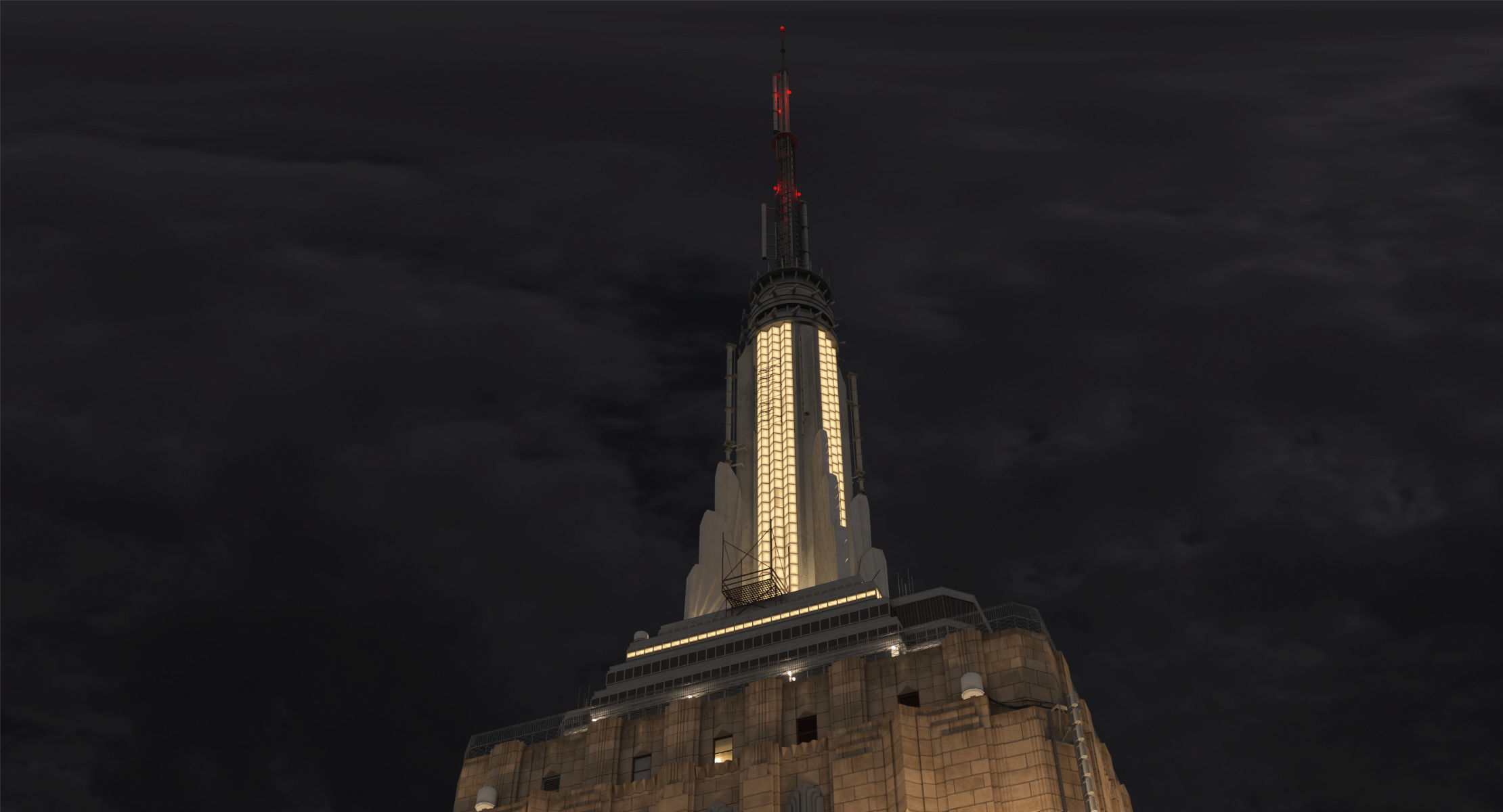 Empire State Building - Day and Night Low-poly 3D model_6