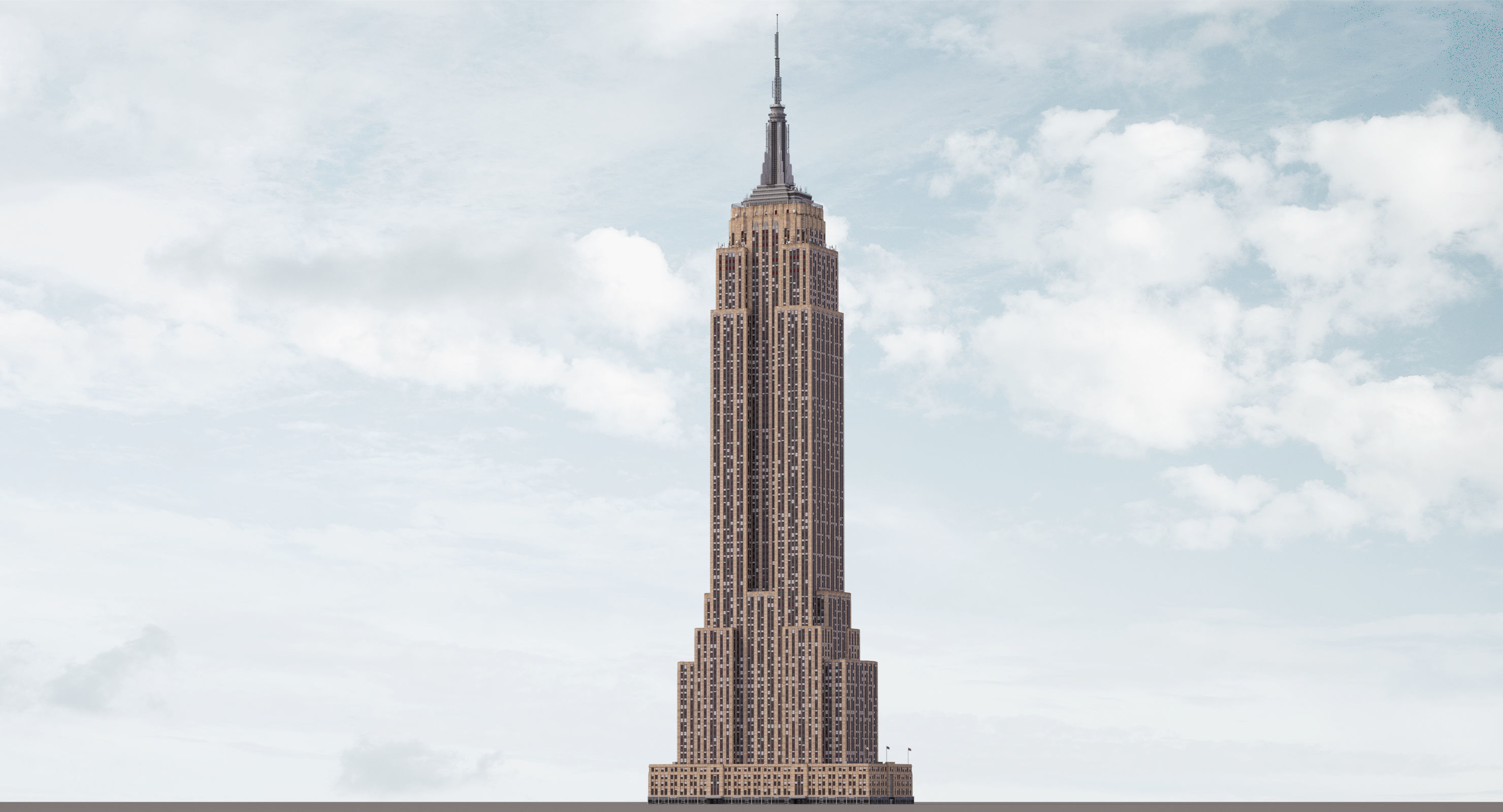 Empire State Building - Day and Night Low-poly 3D model_9