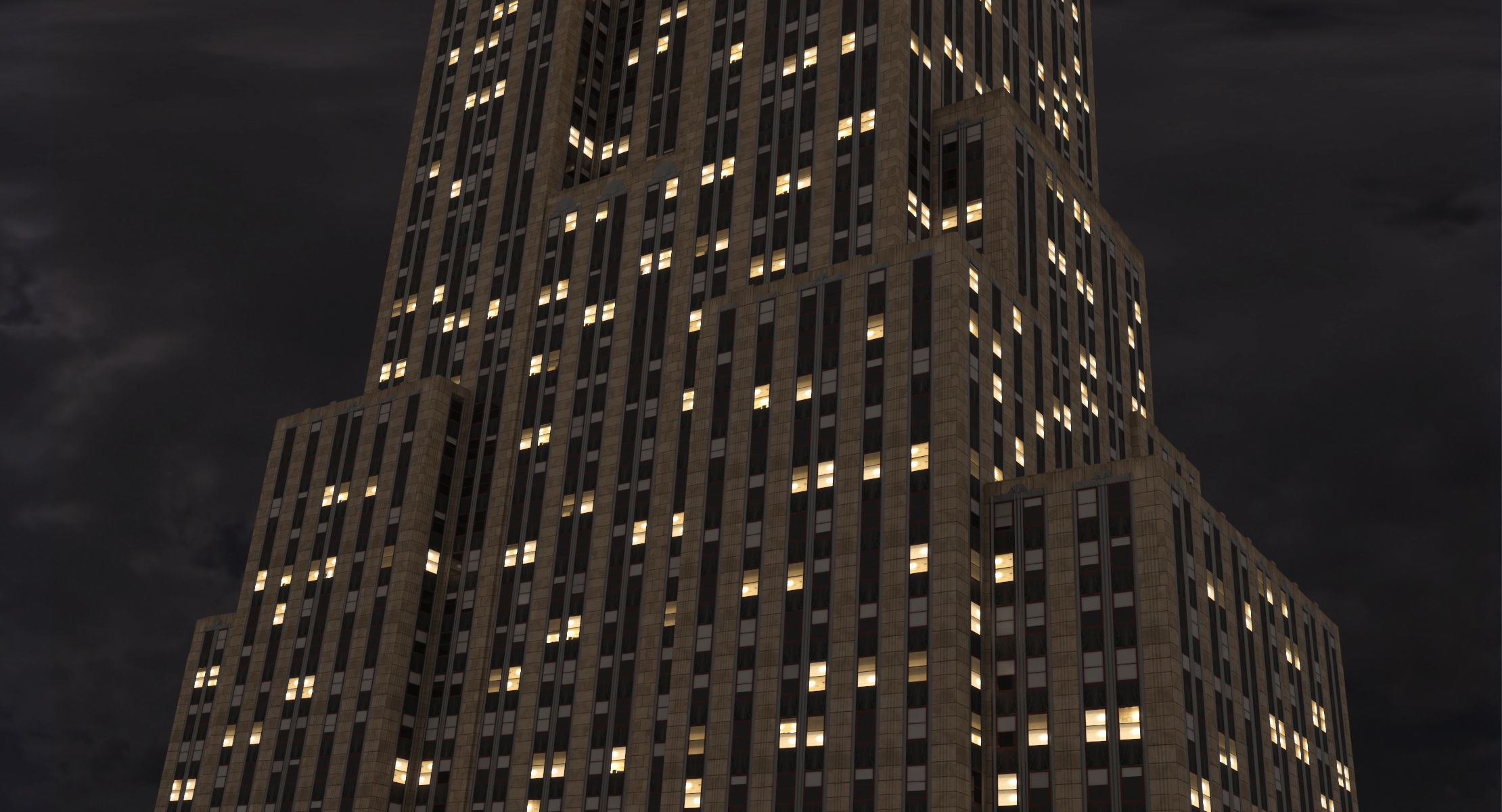 Empire State Building - Day and Night Low-poly 3D model_2