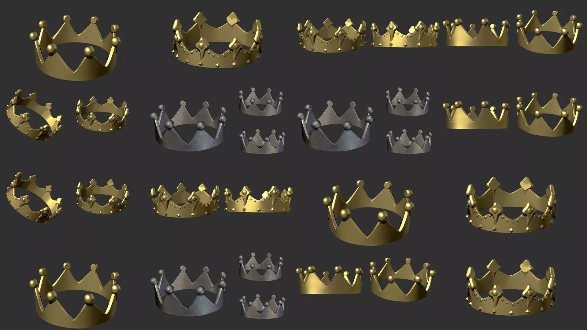 Rings for couples 3D Model Collection_0