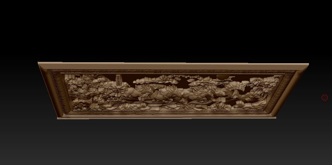 Mural Horse wood carving file stl  OBJ and ZTL for CNC 3D print model_3