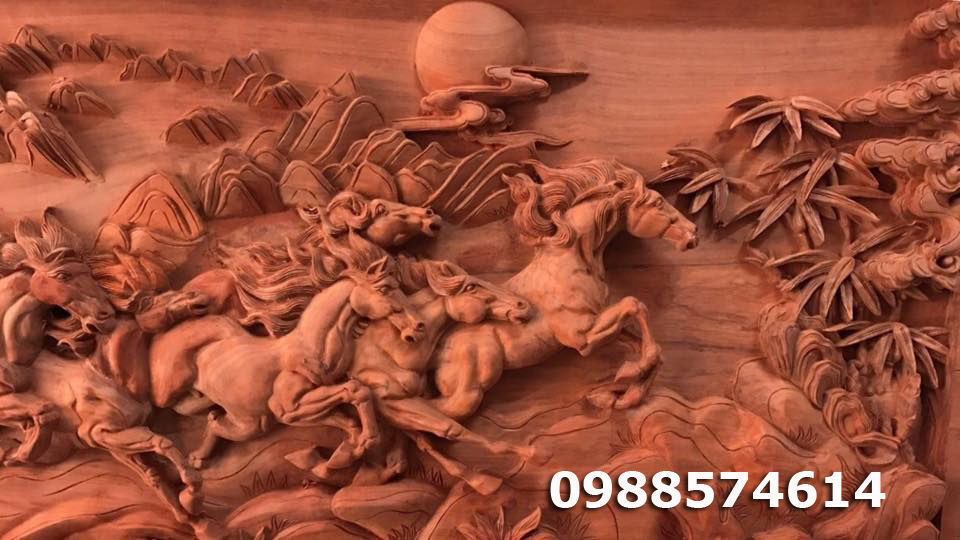 Mural Horse wood carving file stl  OBJ and ZTL for CNC 3D print model_15