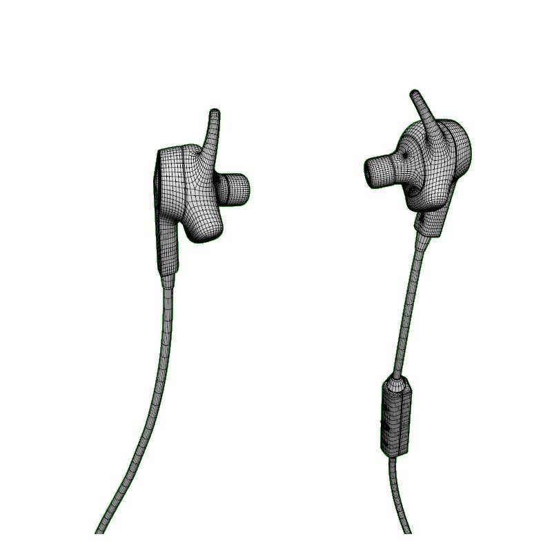 JABRA COACH WIRELESS BLUETOOTH HEADSET RED 3D model_8