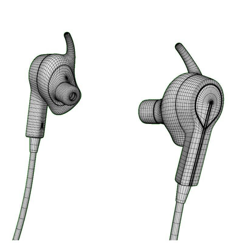 JABRA COACH WIRELESS BLUETOOTH HEADSET RED 3D model_9