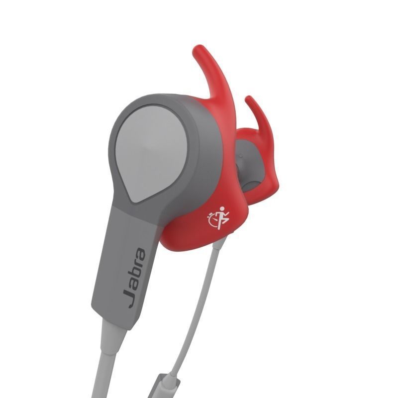 JABRA COACH WIRELESS BLUETOOTH HEADSET RED 3D model_2