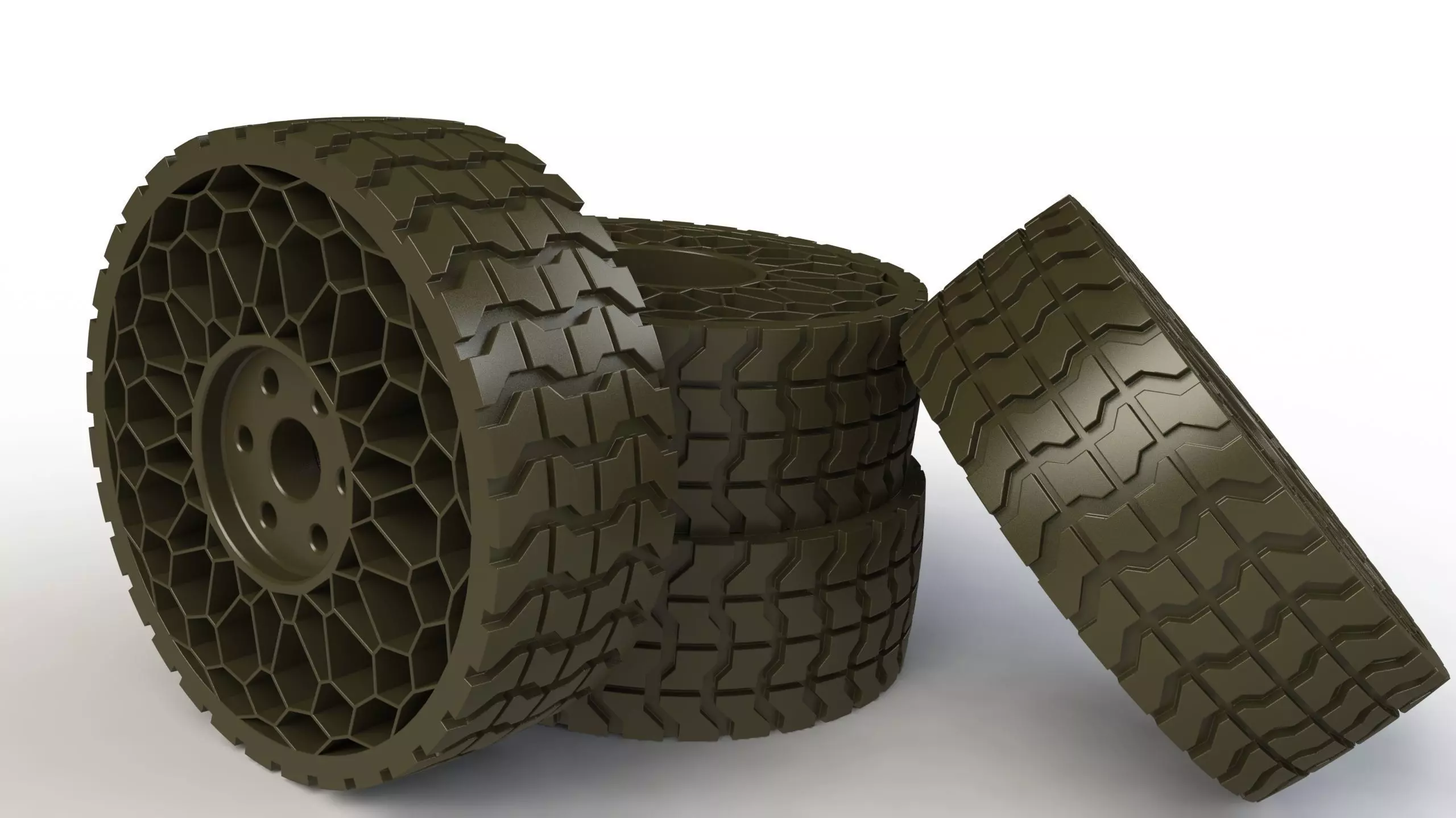 Airless tyre V2 3D print model