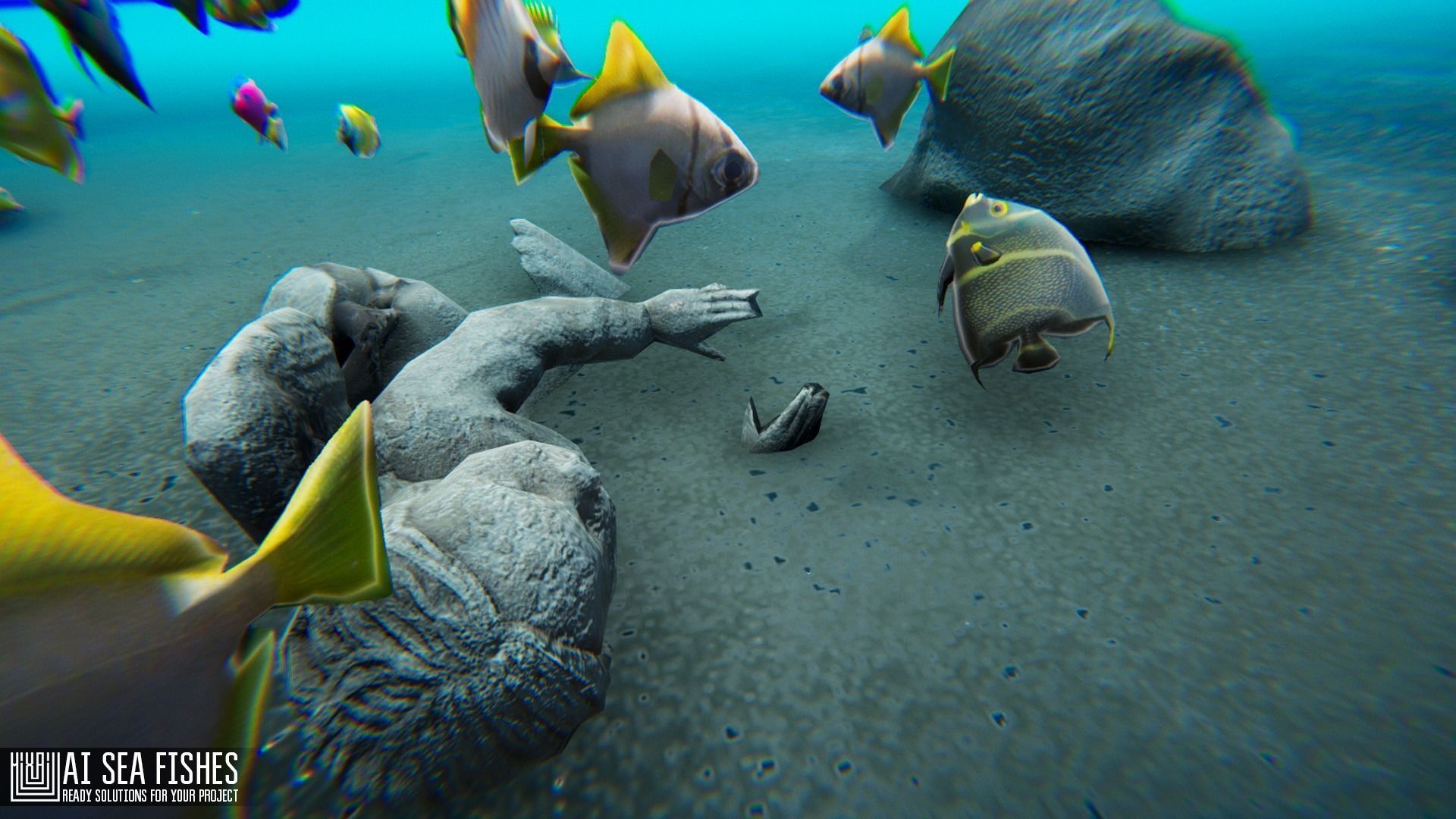 AI Sea Fishes - ready solutions for your project Low-poly 3D model_4