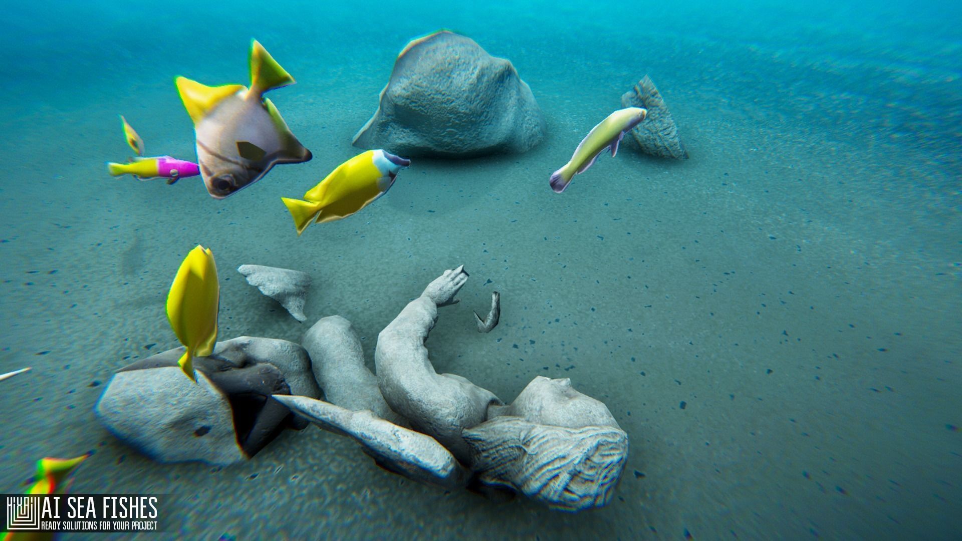 AI Sea Fishes - ready solutions for your project Low-poly 3D model_7