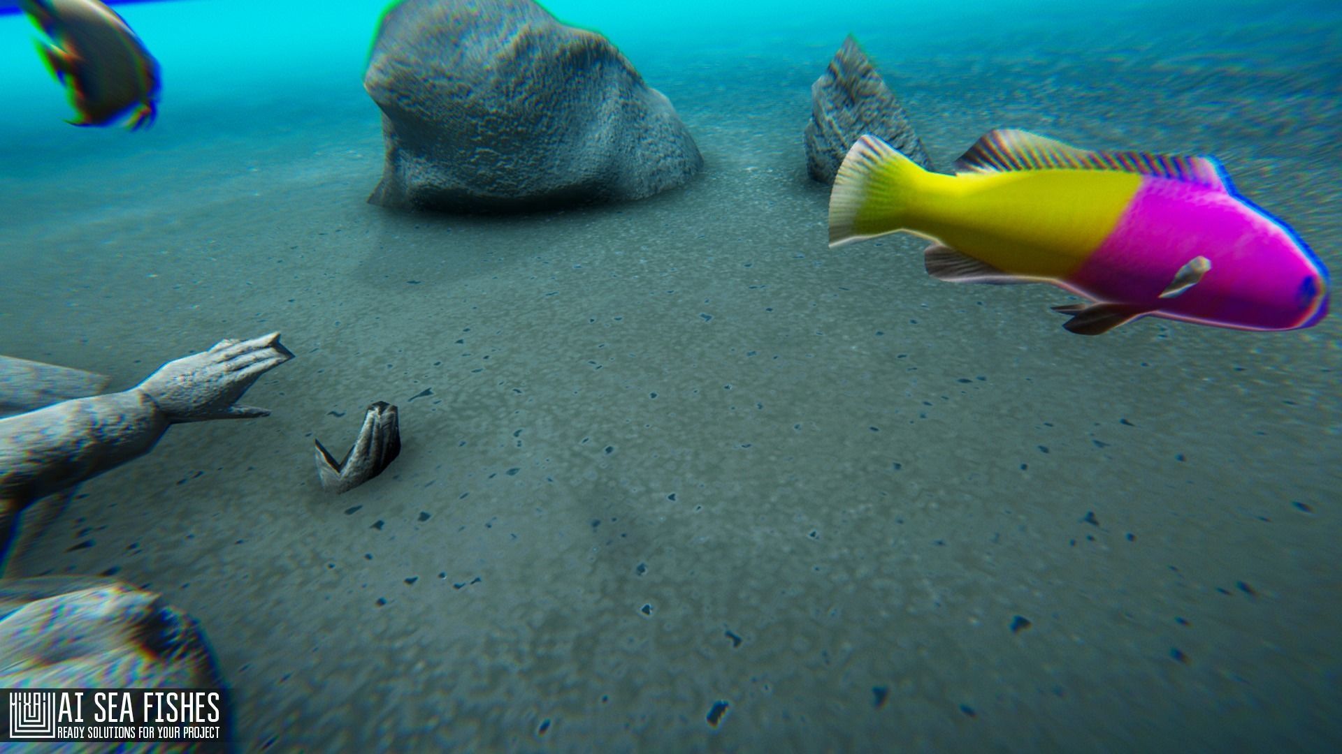 AI Sea Fishes - ready solutions for your project Low-poly 3D model_2