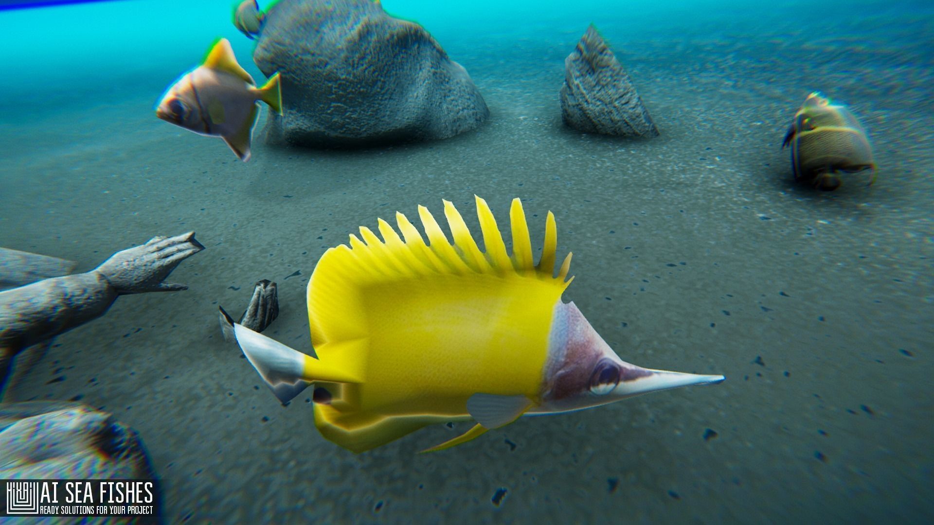AI Sea Fishes - ready solutions for your project Low-poly 3D model_14