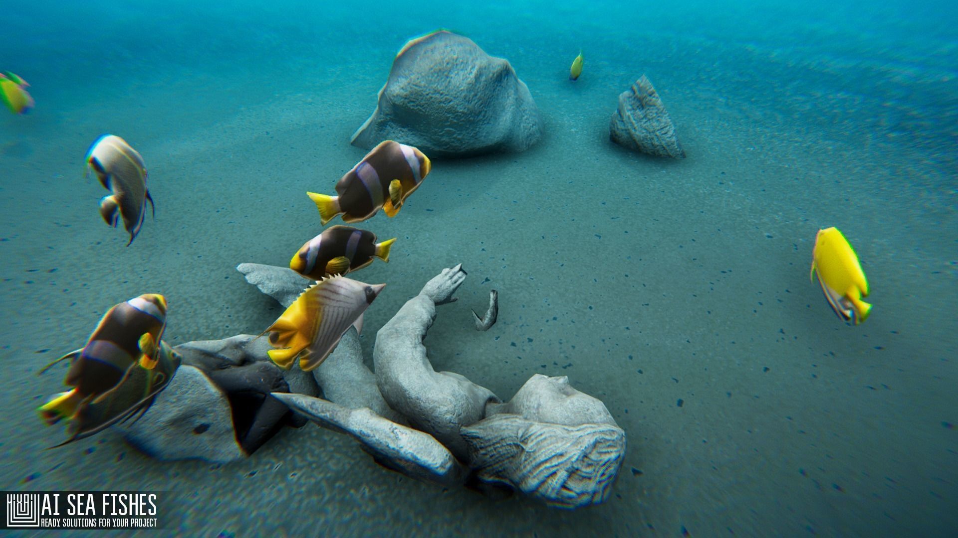 AI Sea Fishes - ready solutions for your project Low-poly 3D model_6