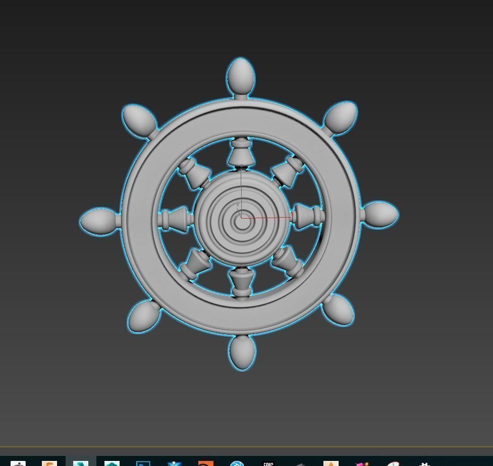 Pendant or key ring Free 3D print model_2