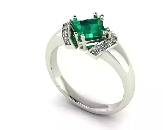 anello con pietre 3D print model
