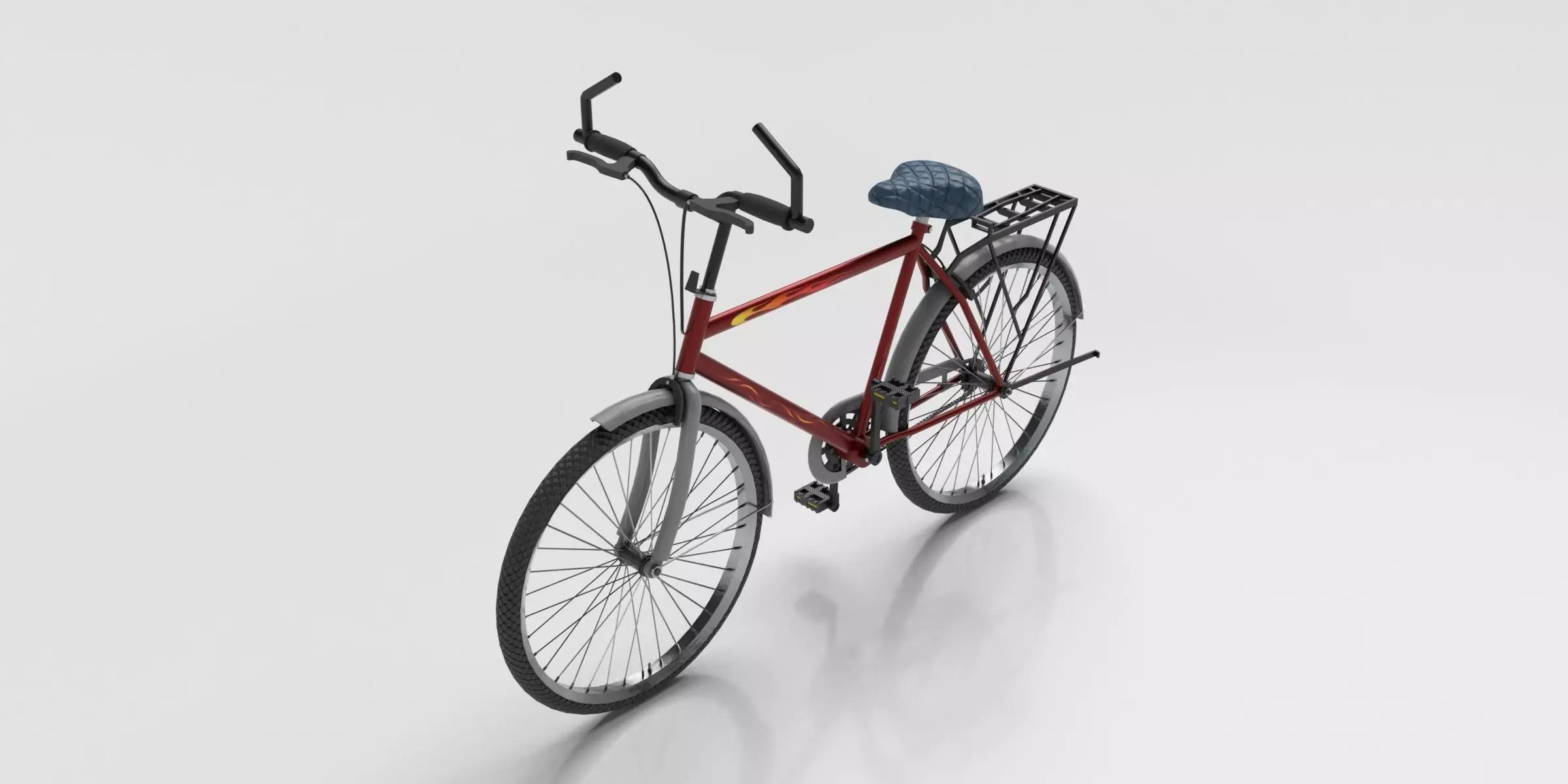 Bicycle Low-poly 3D model