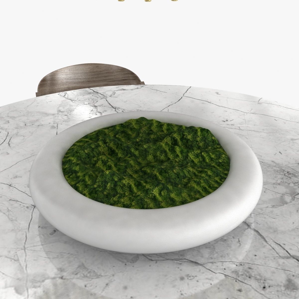 Restoration Hardware anders chair aero table emile chandelier 3D model_5