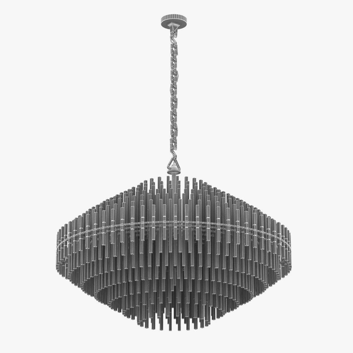 Restoration Hardware anders chair aero table emile chandelier 3D model_12