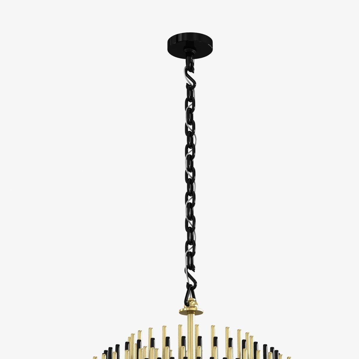 Restoration Hardware anders chair aero table emile chandelier 3D model_7