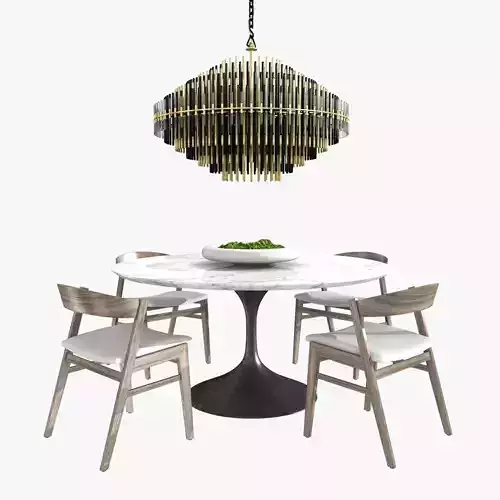 Restoration Hardware anders chair aero table emile chandelier