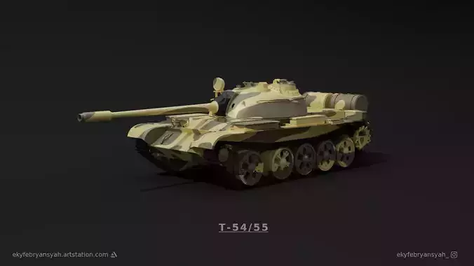 MBT T-55  3D model