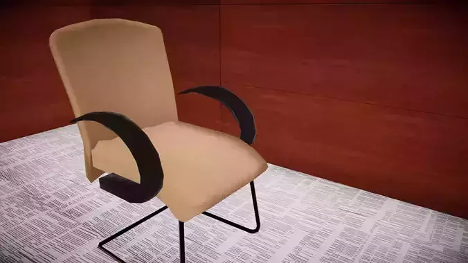 Chair office in virtual world