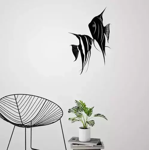 Angel fish wall art and Decor 3D print model
