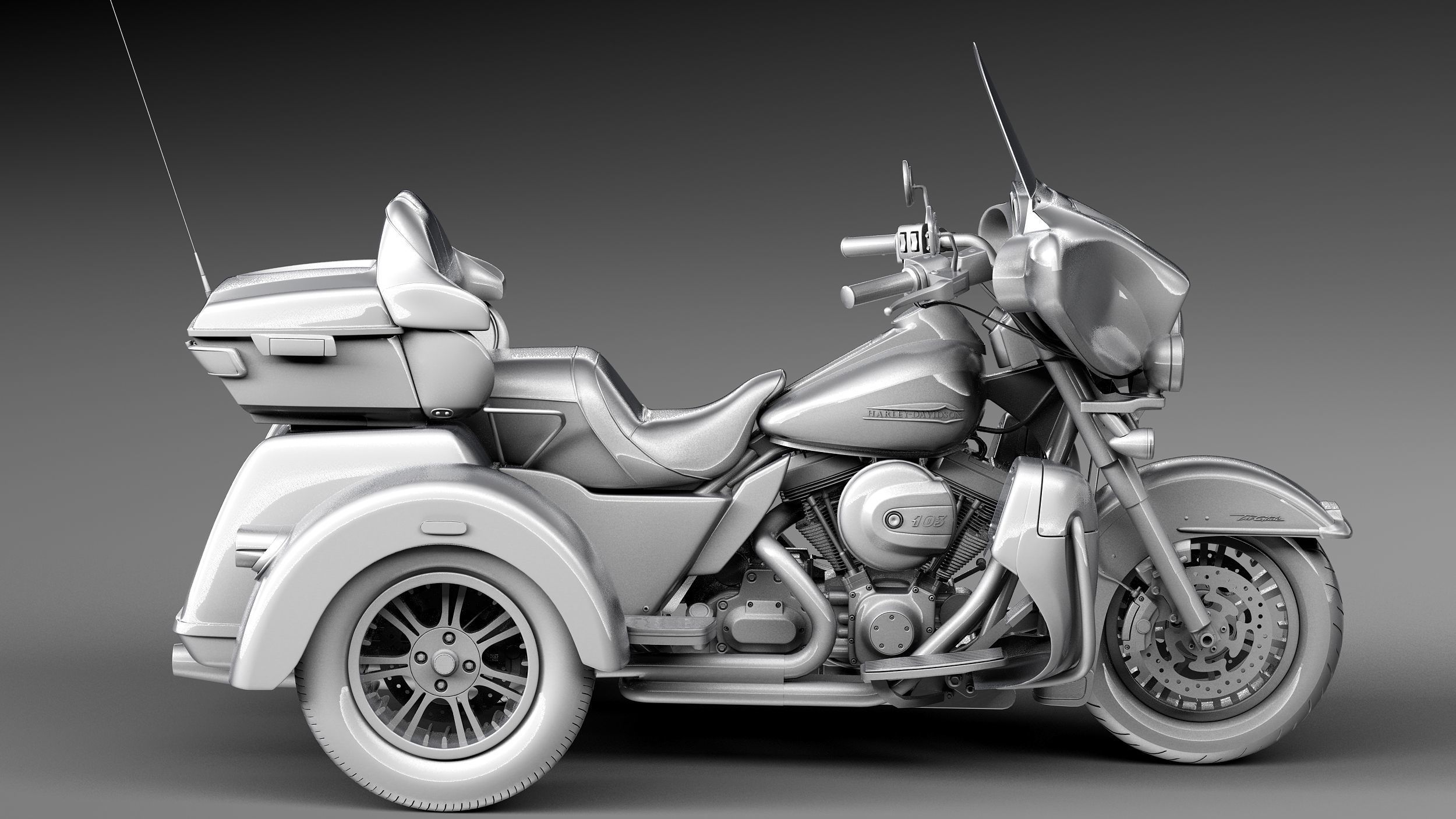 Harley-Davidson TriGlide 2015 3D model_14
