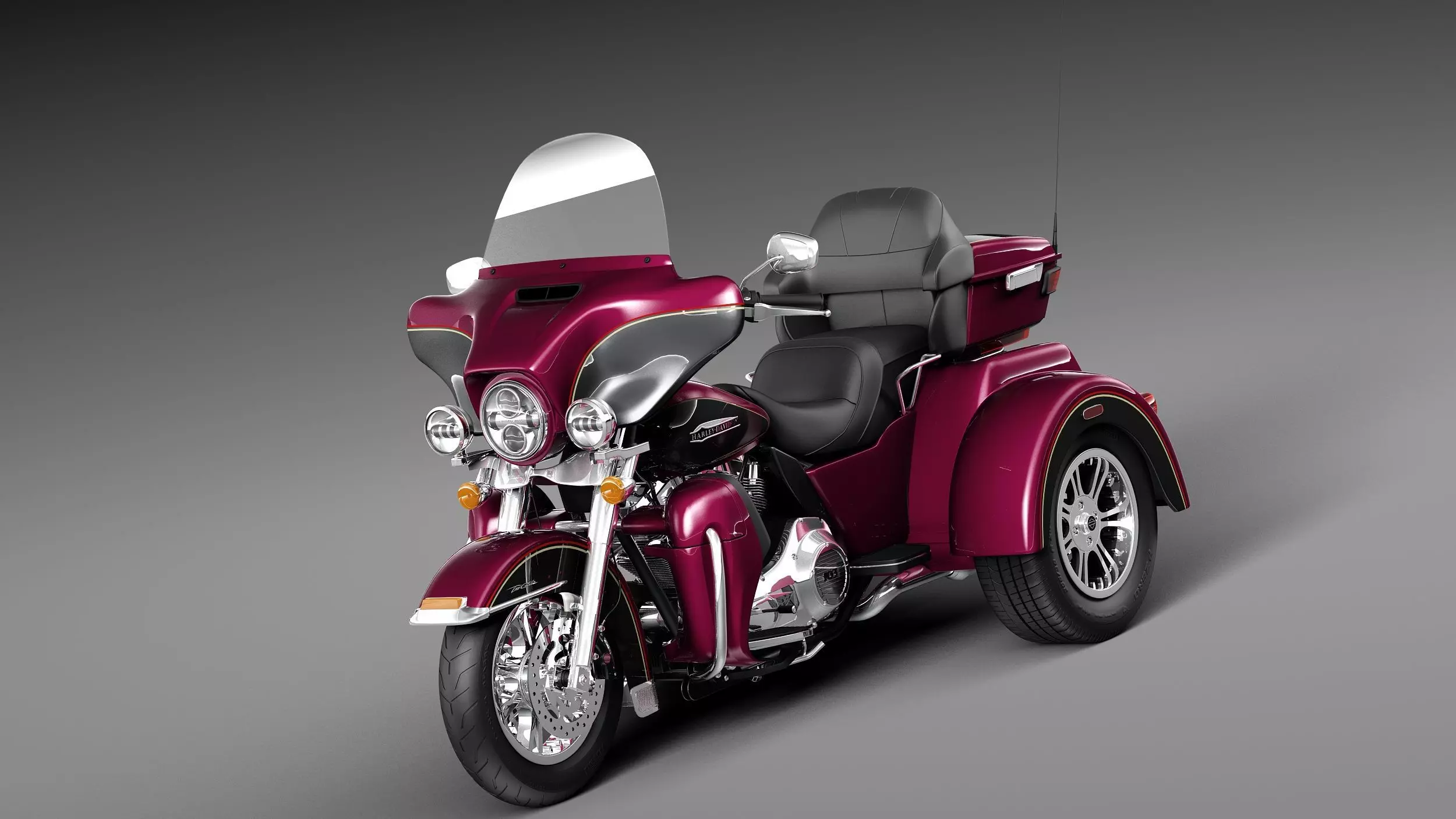 Harley-Davidson TriGlide 2015 3D model_0