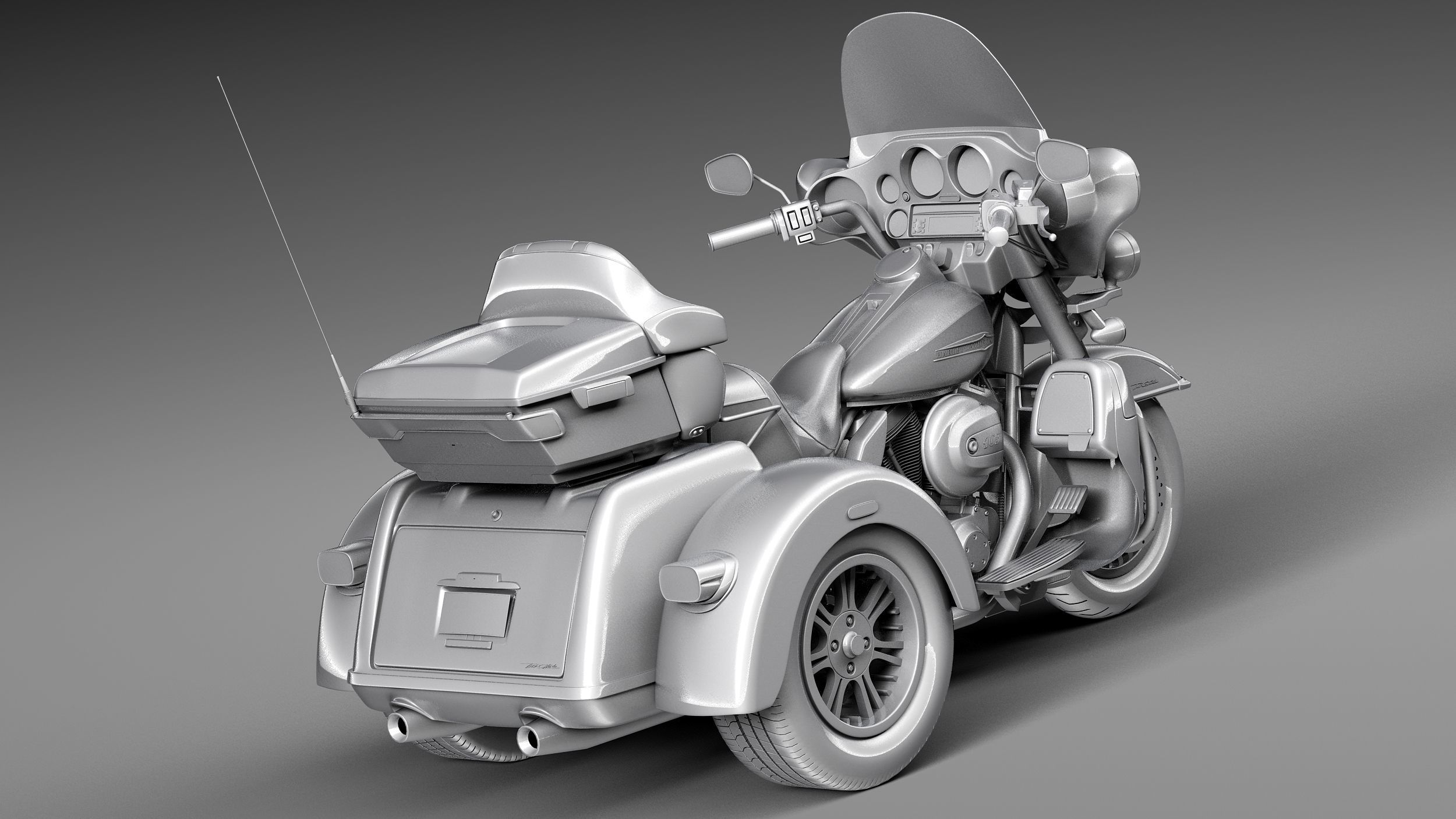 Harley-Davidson TriGlide 2015 3D model_12