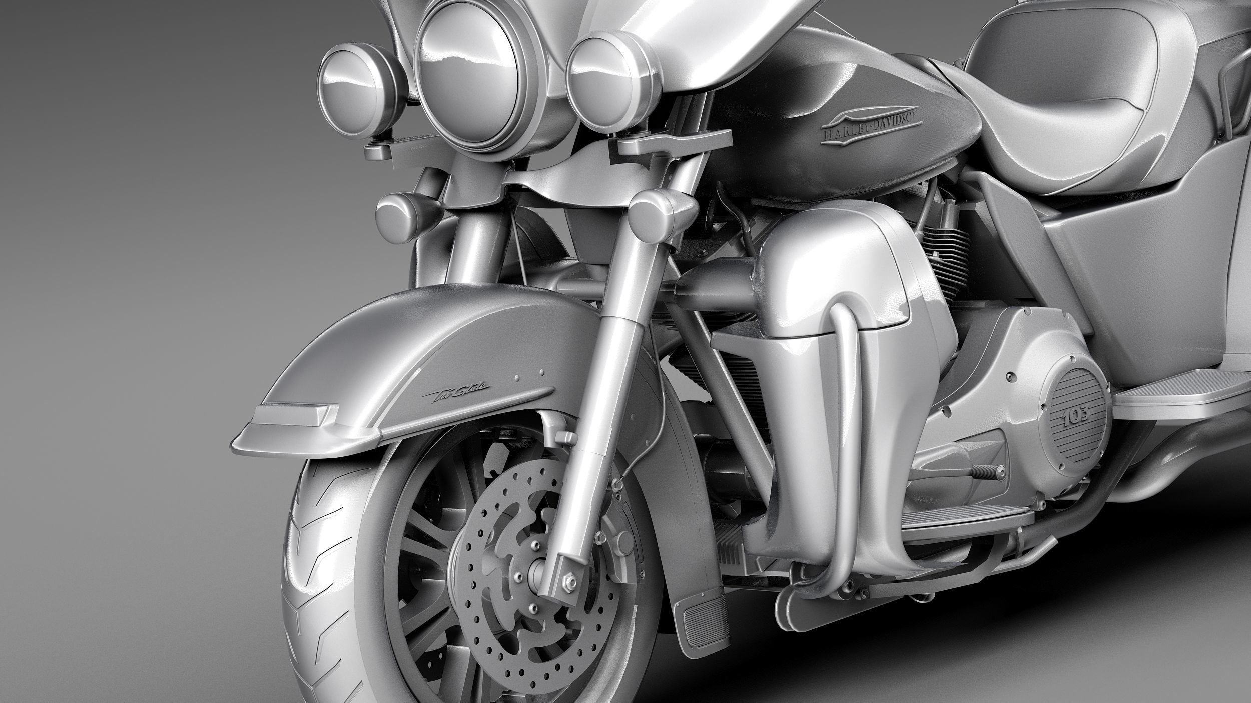 Harley-Davidson TriGlide 2015 3D model_10