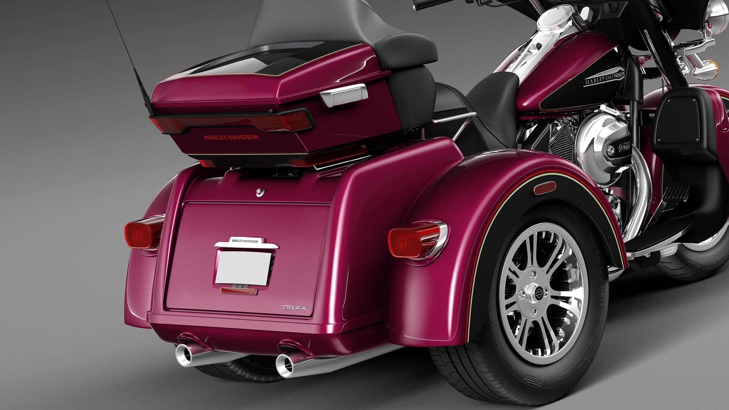 Harley-Davidson TriGlide 2015 3D model_3