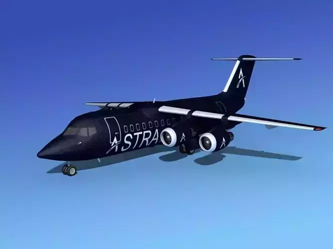 BAe 146-200 Astra 3D model