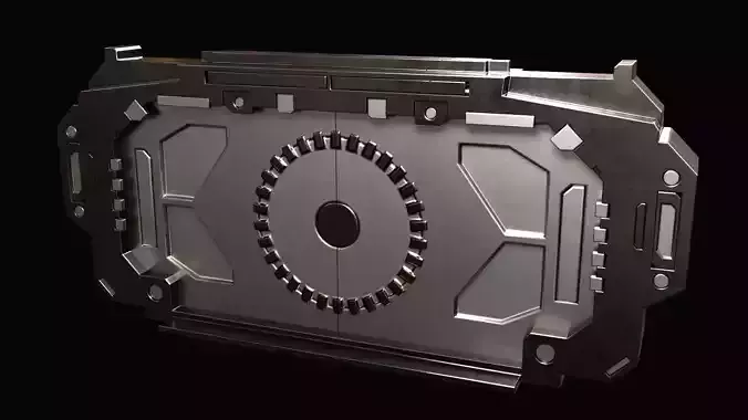 Sci-fi Door 01 Free low-poly 3D model