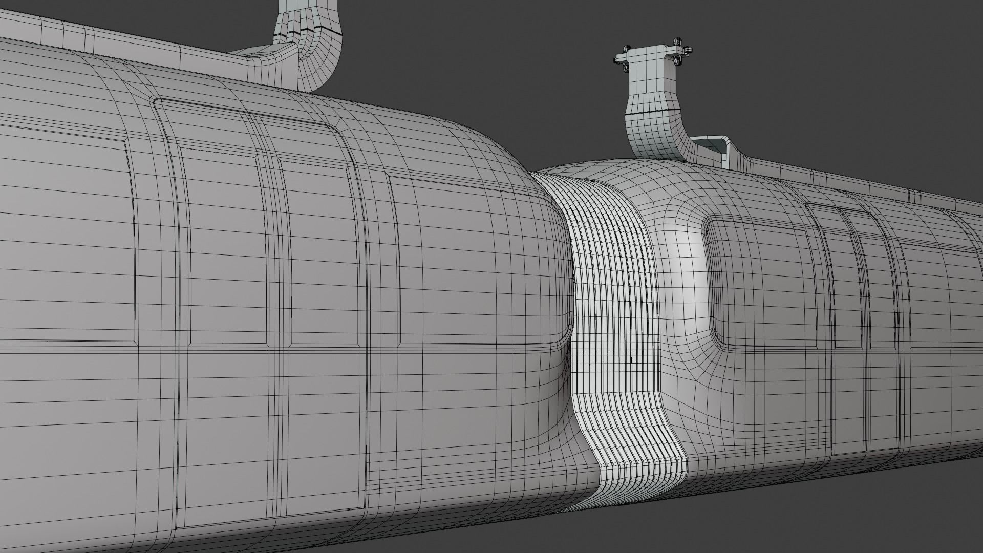 Monorail train II 3D model_8