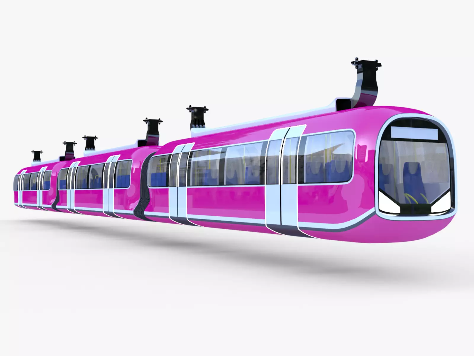 Monorail train II 3D model_0