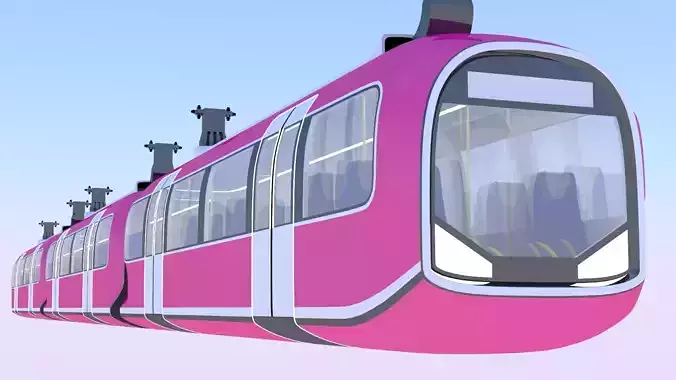 Monorail train II 3D model