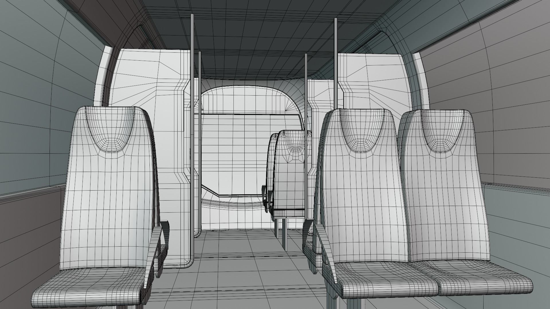 Monorail train II 3D model_10