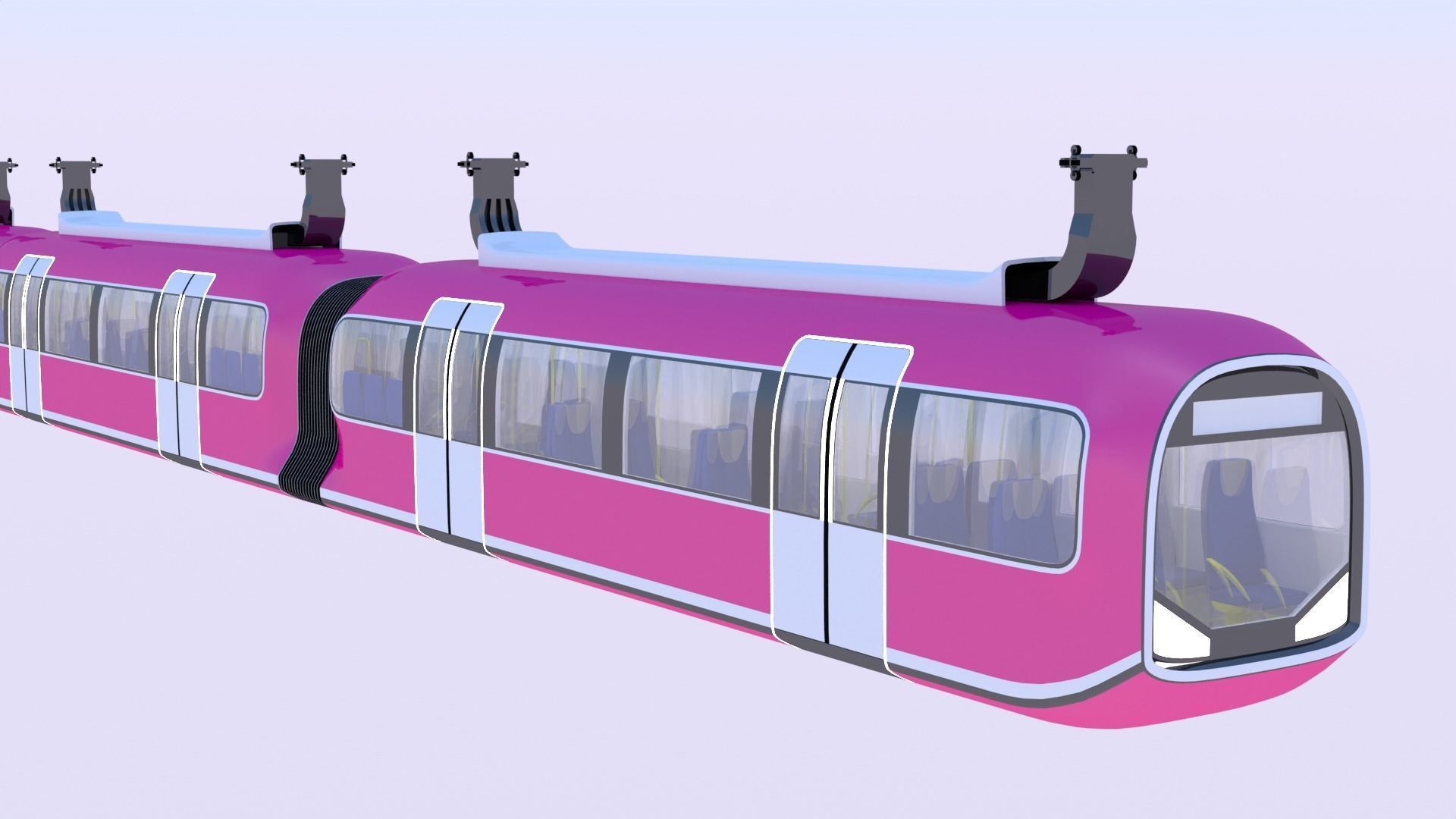 Monorail train II 3D model_12
