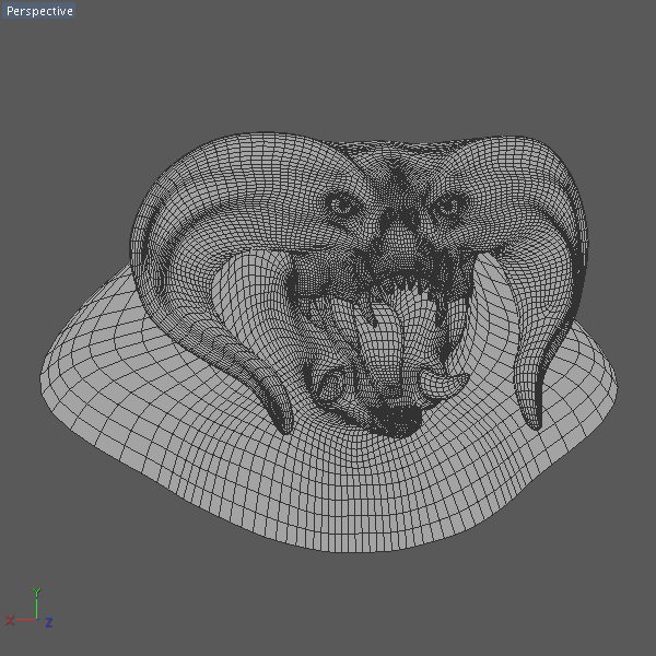 Balrog demon head 3D model_3