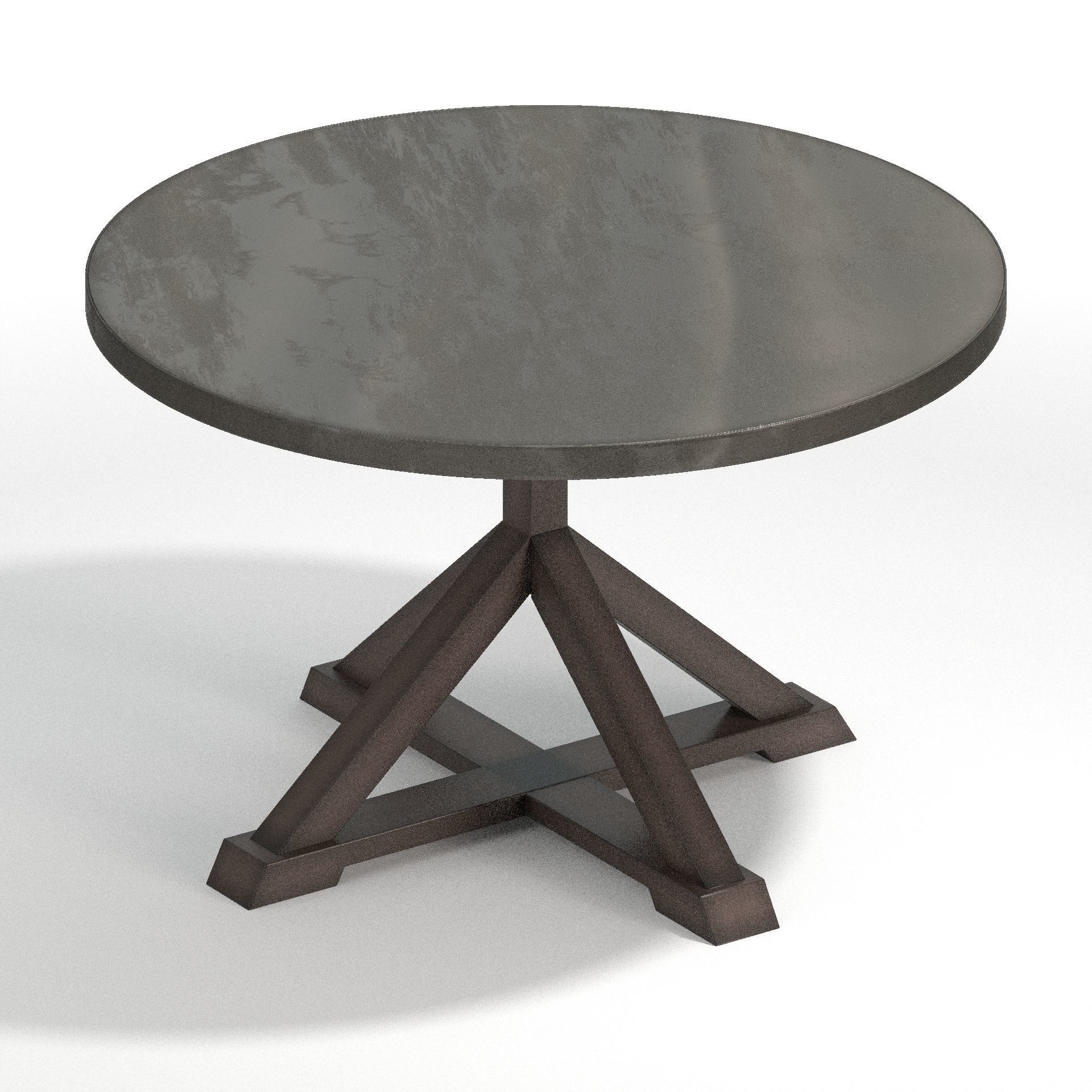 Round Table Stockton Designs 3d Model Bernhardt Interiors Stockton Round Metal Dining