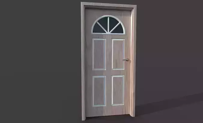 pink wooden door
