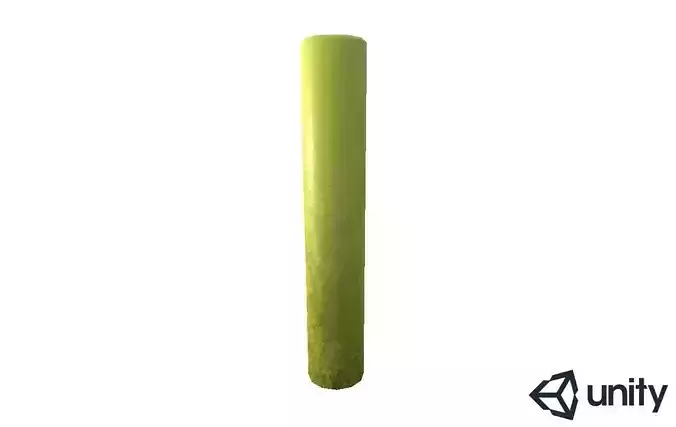 Concrete Barrier Pole Low-poly 3D model