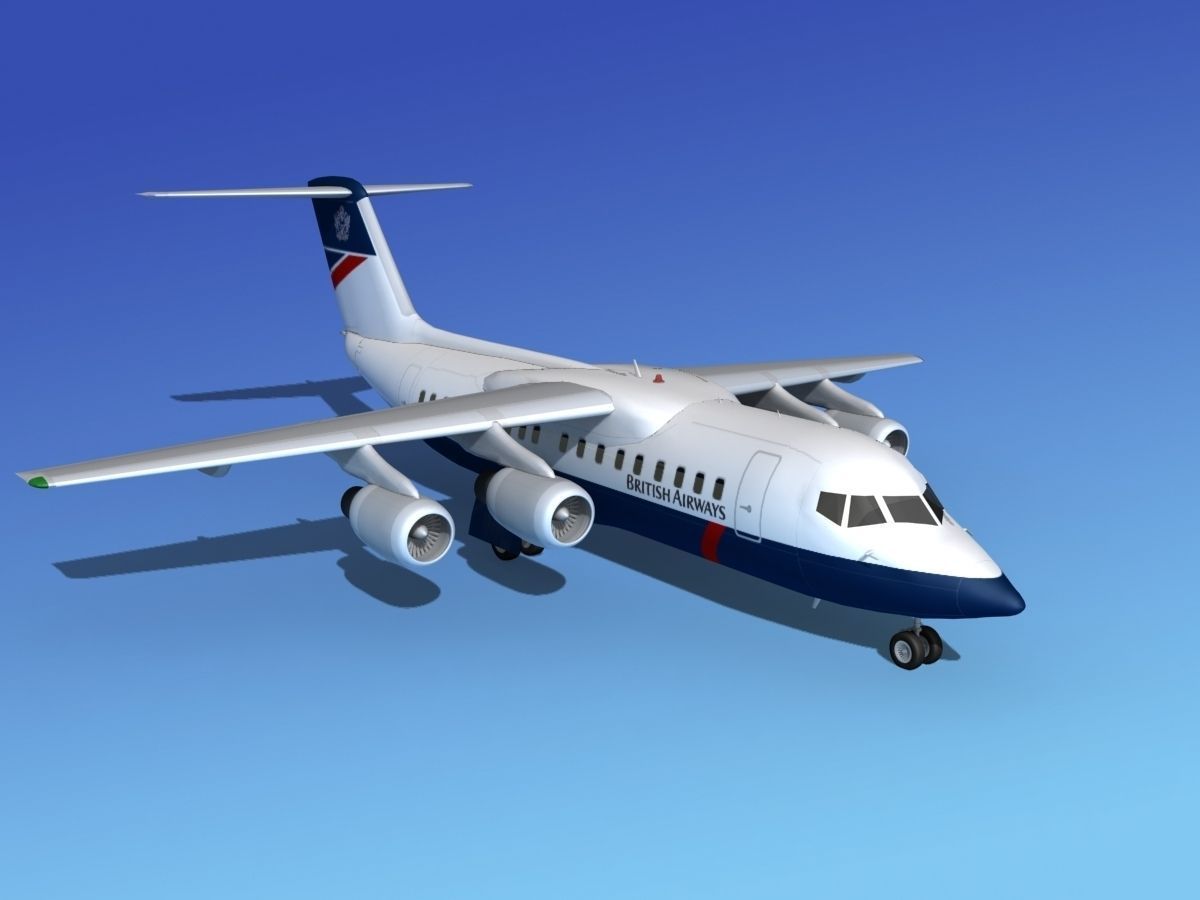 BAe 146-200 British Airways 3D model_3