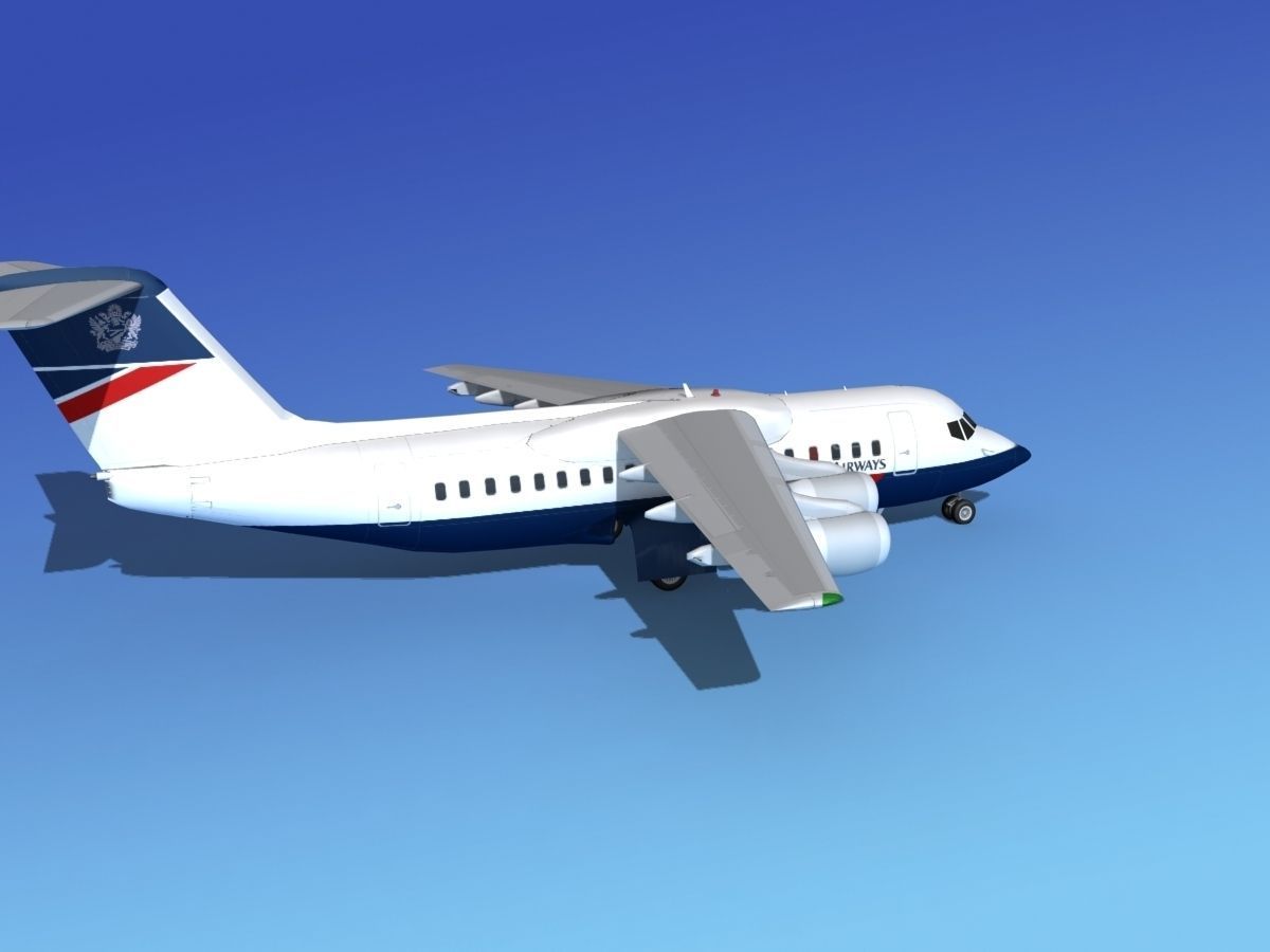 BAe 146-200 British Airways 3D model_5