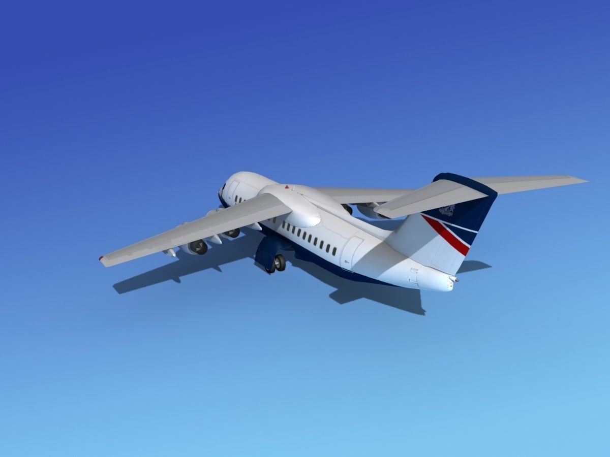 BAe 146-200 British Airways 3D model_8